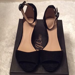 J.Crew Laila suede wedges
